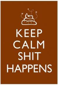 Keep calm shit happens print poster a g 8844162 0